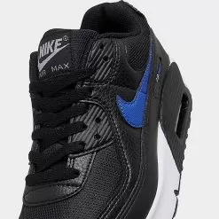 Big Kids' Nike Air Max 90 Next Nature Casual Shoes Black/Game Royal/Wolf Grey/White - FN3877 001 -Fashion Clothing Shop FN3877 001 P3