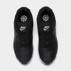 Big Kids' Nike Air Max 90 Next Nature Casual Shoes Black/Game Royal/Wolf Grey/White - FN3877 001 -Fashion Clothing Shop FN3877 001 P5