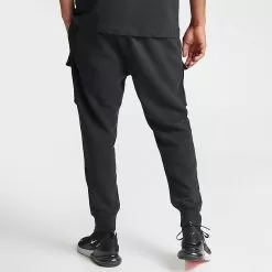 Men's Nike Air Retro Fleece Cargo Pants Black/Summit White - FN7693 010 -Fashion Clothing Shop FN7693 010 M4
