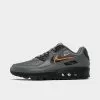Big Kids' Nike Air Max 90 Next Nature Casual Shoes Smoke Grey/Black/Bright Mandarin - FN7785 001