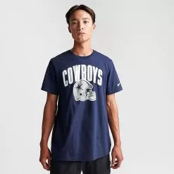 Men's Nike Dallas Cowboys NFL Alternate Helmet Graphic T-Shirt Navy - N199 400 -Fashion Clothing Shop N199 400 M3