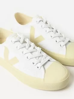 VEJA Women's Wata II Low Canvas Sneaker -Fashion Clothing Shop PL0101401AxWHITExAlt2 99943043