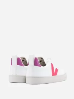 VEJA Women's V-10 CWL Sneaker -Fashion Clothing Shop VX0702923xWHITEROSEFLUOxAlt2 71356312