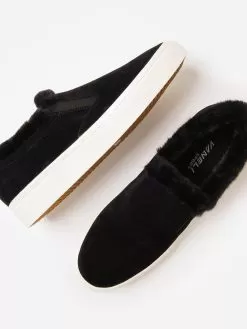 Vaneli Women's Ylona Sneaker -Fashion Clothing Shop YLONAxBLACKSUEDEBLACKFAUXFURxAlt3 76452811