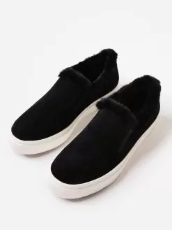 Vaneli Women's Ylona Sneaker -Fashion Clothing Shop YLONAxBLACKSUEDEBLACKFAUXFURxAlt5 76452818