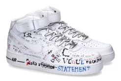 Nike By Ballo Da Sola Sneaker AIR FORCE ONE MID WHITE