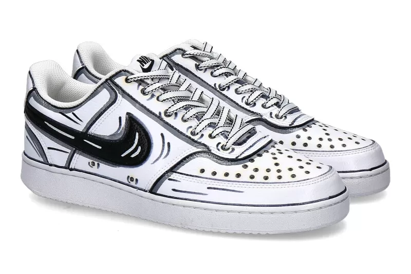 Nike By BallodaSola Sneaker CARTOON BLACK WHITE 1 Nike By BallodaSola Sneaker CARTOON BLACK WHITE