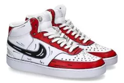 Nike Customized By Ballo Da Sola Mid-Cut CARTOON ROSSO