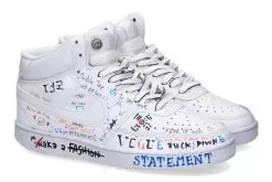Nike Customized Sneaker By Ballo Da Sola Mid GRAFITTI