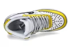 Nike By BallodaSola Sneaker MID CUSTOMIZED CARTOON YELLOW -Fashion Clothing Shop nike court vision mid yellow cartoon 236600012 4