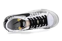 Nike By Balo Da Sola Sneaker BLAZER LOW '77 WHITE BLACK -Fashion Clothing Shop nike custom sneaker blazer low studs all 236100137 4