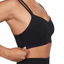 Nike Dri-FIT Alate Trace Bra -Fashion Clothing Shop wDO6608 black sail 5