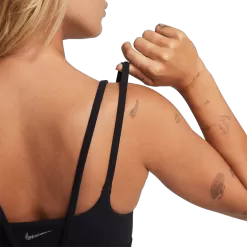 Nike Dri-FIT Alate Trace Bra -Fashion Clothing Shop wDO6608 black sail 7