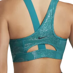 Nike Dri-FIT Swoosh Asymmetrical Bra -Fashion Clothing Shop wDQ5242 bright20spruce black 5